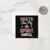Goat design ノートカード (正面/裏面インサイチュ)