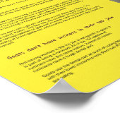 Goat Facts Poster 2 ポスター (角)