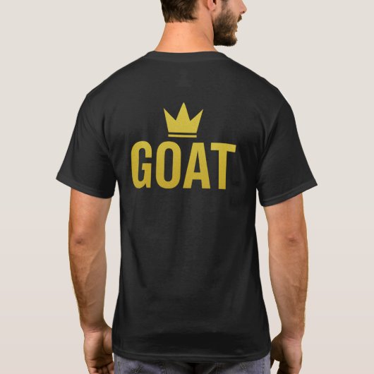 GOAT Gold Crown Minimalist T-Shirt Tシャツ (裏面)