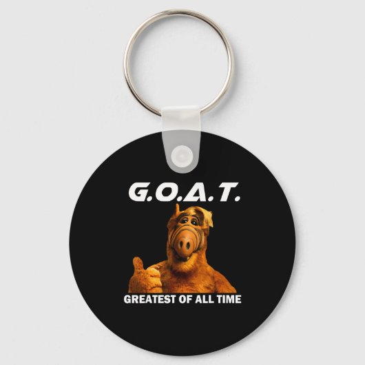 Goat Greatest Of All Time Funny Meme  キーホルダー (正面)