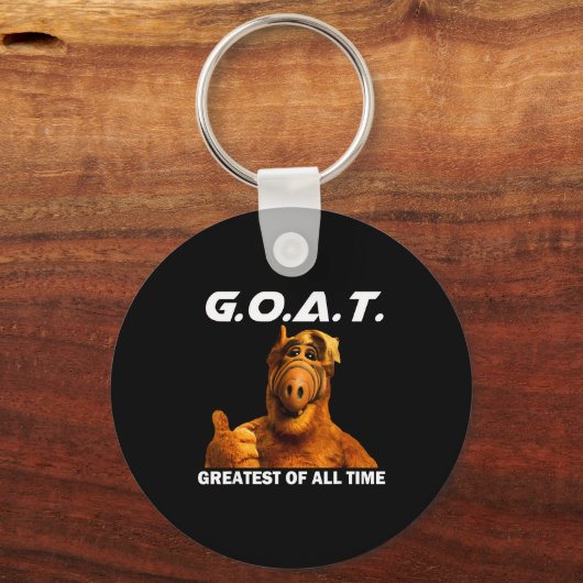 Goat Greatest Of All Time Funny Meme キーホルダー (正面)