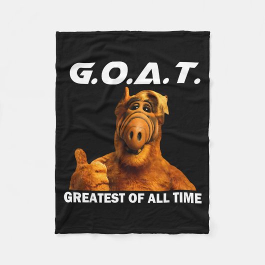Goat Greatest Of All Time Funny Meme  フリースブランケット (正面)