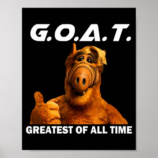 Goat Greatest Of All Time Funny Meme ポスター (正面)