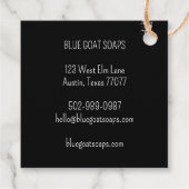 GOAT Handmade Gift Soaps Lotion Candy CUSTOM Craft フェイバータグ (裏面)