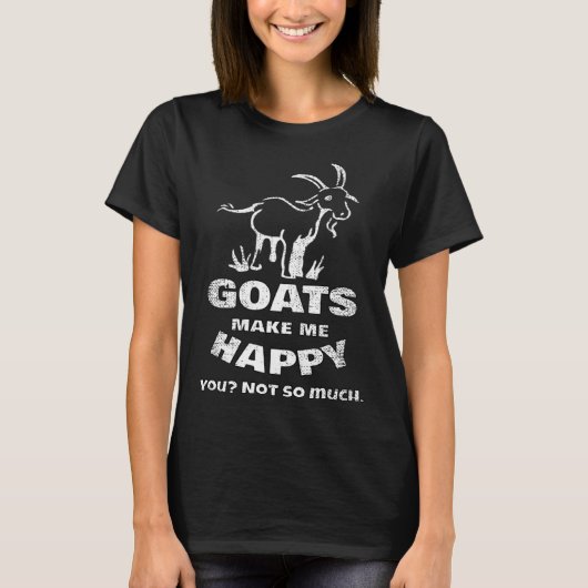 Goat   Happy Goat Tシャツ (正面)