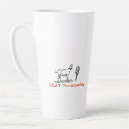 GOAT Homeschooling Podcast Mug, 17oz カフェラテマグ