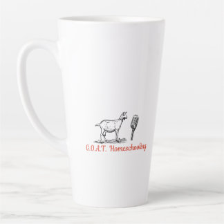 GOAT Homeschooling Podcast Mug, 17oz カフェラテマグ