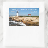 Goat Island Light house, Maine Stickers 長方形シール (バッグ)