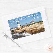 Goat Island Light house, Maine Stickers 長方形シール (封筒)