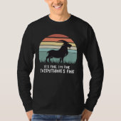 goat it s fine i m fine everything is fine tシャツ (正面)