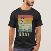 Goat  Men Women Goat Retro Tシャツ (正面)