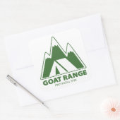 Goat Range Provincial Park Mountains Camping スクエアシール (封筒)