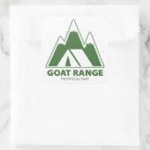 Goat Range Provincial Park Mountains Camping スクエアシール (バッグ)