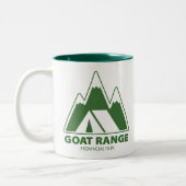 Goat Range Provincial Park Mountains Camping ツートーンマグカップ (左)