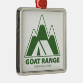 Goat Range Provincial Park Mountains Camping メタルオーナメント (右)