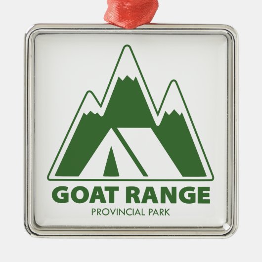 Goat Range Provincial Park Mountains Camping メタルオーナメント (正面)