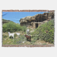 Goat Retreat Throw Blanket