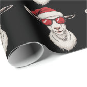 Goat Santa Hat Funny Cute Farm Animal Farmer Xmas ラッピングペーパー (ロールコーナー)