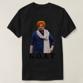 Goat Sidhu Moose Wala Sticker.png Tシャツ (デザイン正面)