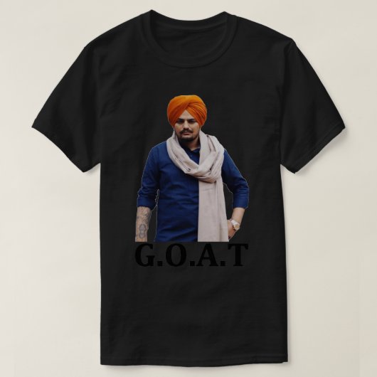 Goat Sidhu Moose Wala Sticker.png Tシャツ (デザイン正面)