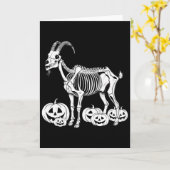 Goat Skeleton Birthday Halloween Mens Womens Kids  カード (黄色い花)