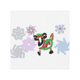 Goat winter  メタルプリント