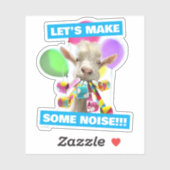 Goat with Party Blowers シール (シート)