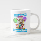 Goat with Party Blowers ジャンボコーヒーマグカップ (右)