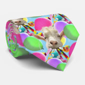 Goat with Party Blowers ネクタイ (ロール)