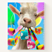 Goat with Party Blowers ノートブック (裏面)