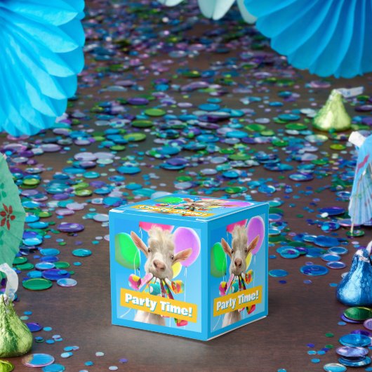 Goat with Party Blowers フェイバーボックス (パーティー)