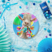 Goat with Party Blowers ペーパープレート (パーティー)