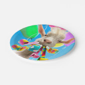 Goat with Party Blowers ペーパープレート (アングル)