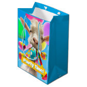 Goat with Party Blowers ミディアムペーパーバッグ (正面アングル)