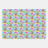 Goat with Party Blowers ラッピングペーパーシート (正面3)