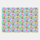Goat with Party Blowers ラッピングペーパーシート (正面2)