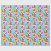 Goat with Party Blowers ラッピングペーパー (フラット)