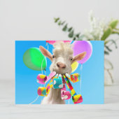 Goat with Party Blowers 招待状 (スタンド正面)