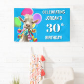 Goat with Party Blowers 横断幕 (インサイチュ)