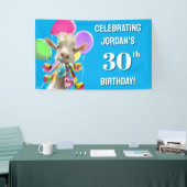 Goat with Party Blowers 横断幕 (トレードショー)