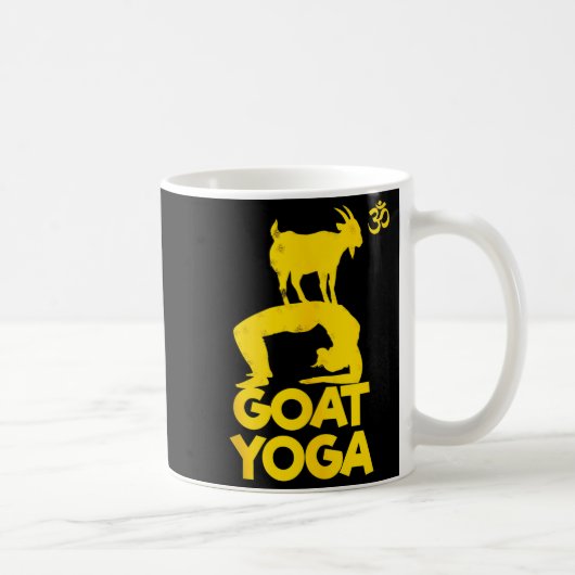Goat Yoga Namaste Om Ying Yang Balance Yoga New Ma コーヒーマグカップ (右)