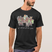 "Goatbusters"のワイシャツ(暗く、さまざまスタイル)の Tシャツ (正面)