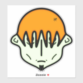 goatee v1で疲れた緑がかった男 シール