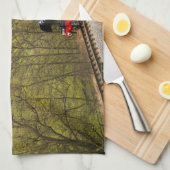 Goathlandの飛んでいるなスコットランド人 キッチンタオル (四つ折り)