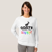 GOATSが私を幸せにする Tシャツ (正面フル)