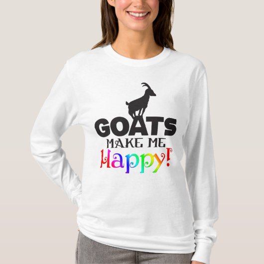 GOATSが私を幸せにする Tシャツ (正面)