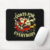 Goats For Everybody Santa Funny Christmas Goat Mom マウスパッド (マウス)