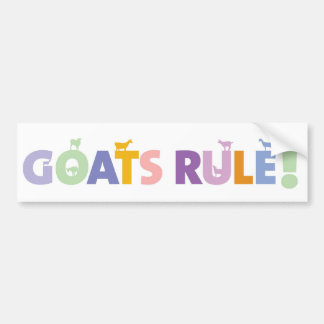 GOATSRULE.CR バンパーステッカー