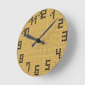 Goban Clock - Black Stones - 1-12 ラウンド壁時計 (傾斜)