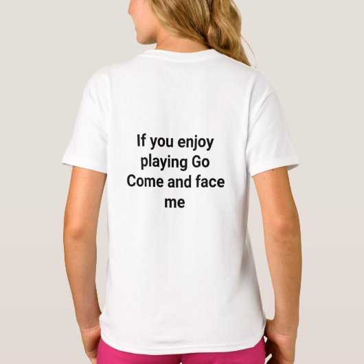 Goban Come and Face Me Tシャツ (裏面)